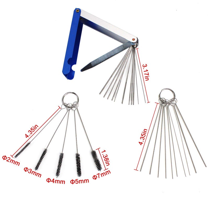 PANGOLIN 10 Pcs Carburetor Adjustment Tool Kit, Carb Adjustment Tool Kit with case, Cleaning Tool and Ignition Spark Tester, Tune-up Adjusting Tool for Common 2 Cycle Carburetor Engine - Image 4